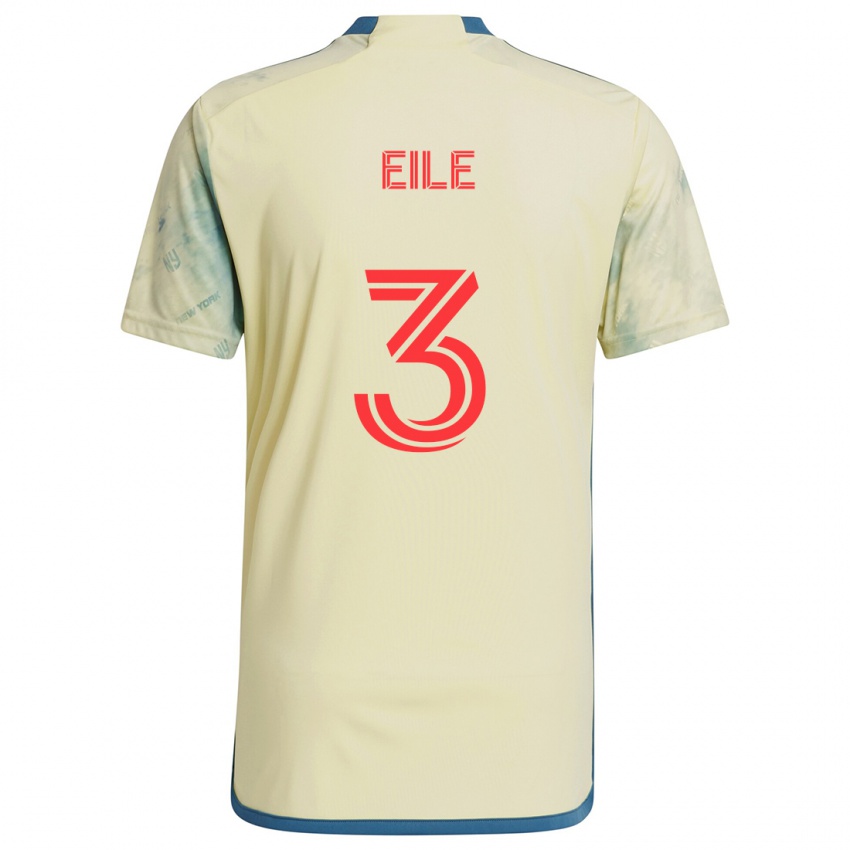 Kinder Noah Eile #3 Gelb Rot Blau Heimtrikot Trikot 2024/25 T-Shirt Österreich