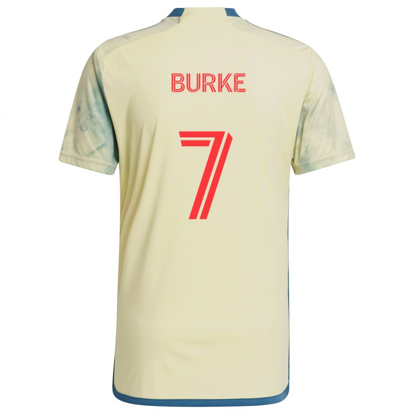 Kinder Cory Burke #7 Gelb Rot Blau Heimtrikot Trikot 2024/25 T-Shirt Österreich