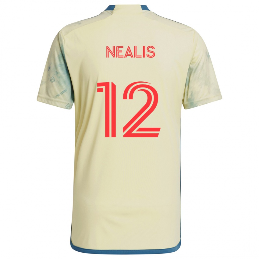 Kinder Dylan Nealis #12 Gelb Rot Blau Heimtrikot Trikot 2024/25 T-Shirt Österreich