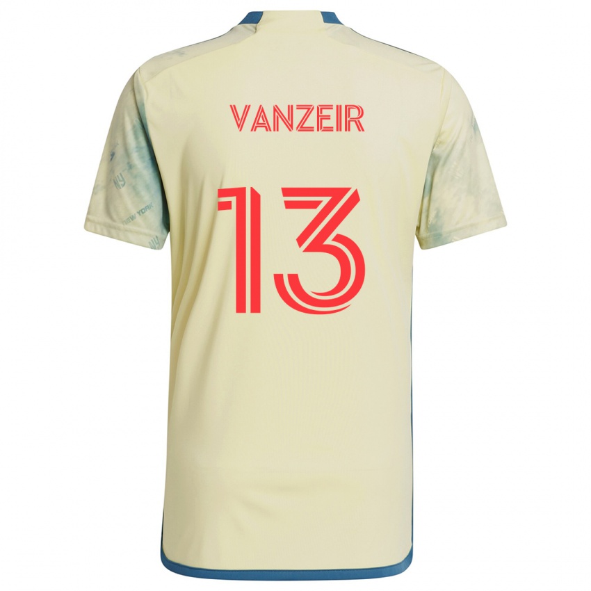 Kinder Dante Vanzeir #13 Gelb Rot Blau Heimtrikot Trikot 2024/25 T-Shirt Österreich