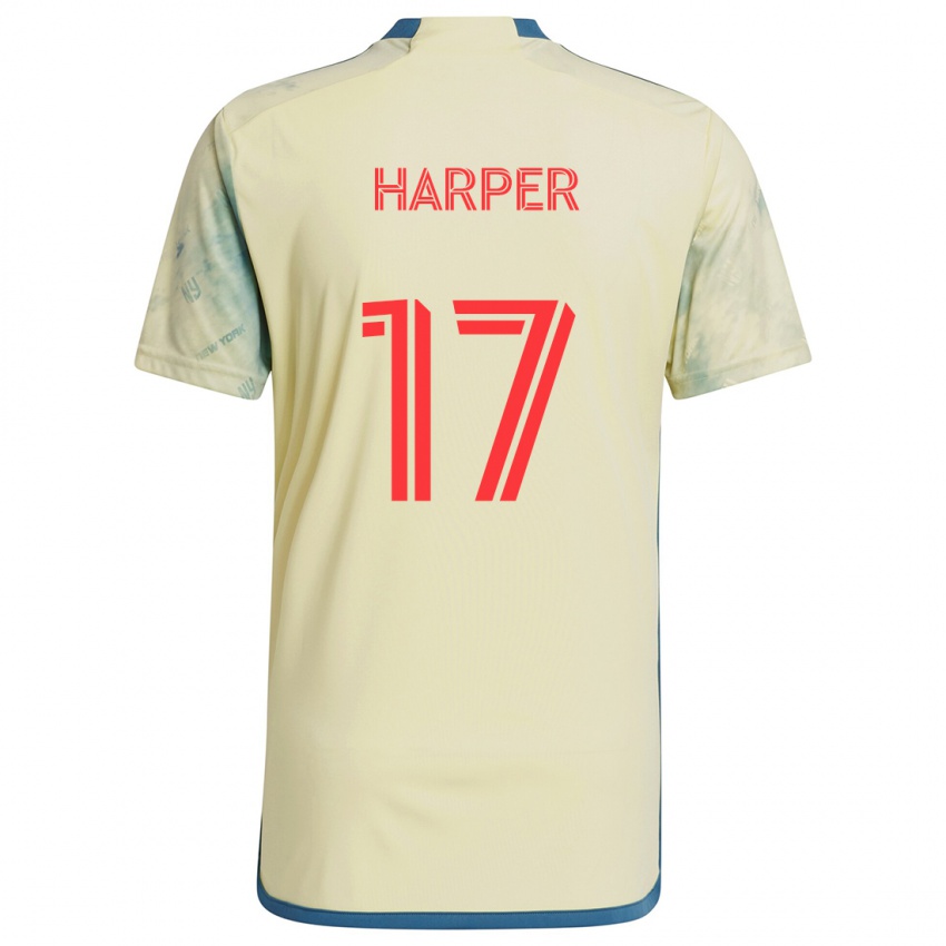 Kinder Cameron Harper #17 Gelb Rot Blau Heimtrikot Trikot 2024/25 T-Shirt Österreich