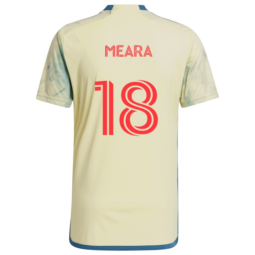 Kinder Ryan Meara #18 Gelb Rot Blau Heimtrikot Trikot 2024/25 T-Shirt Österreich