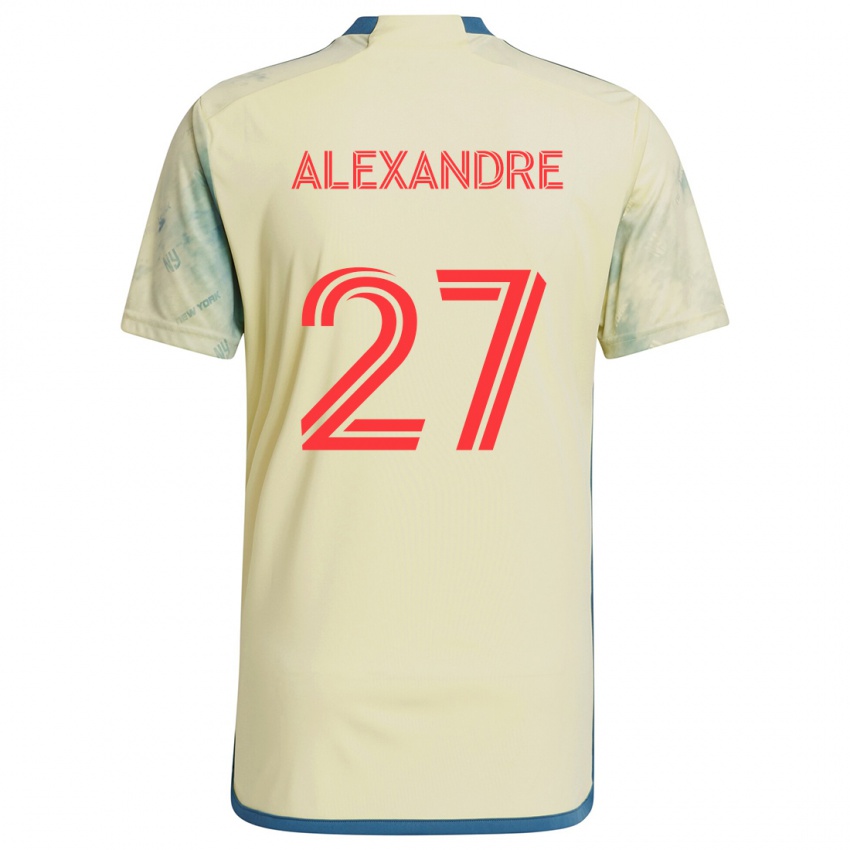 Kinder Davi Alexandre #27 Gelb Rot Blau Heimtrikot Trikot 2024/25 T-Shirt Österreich