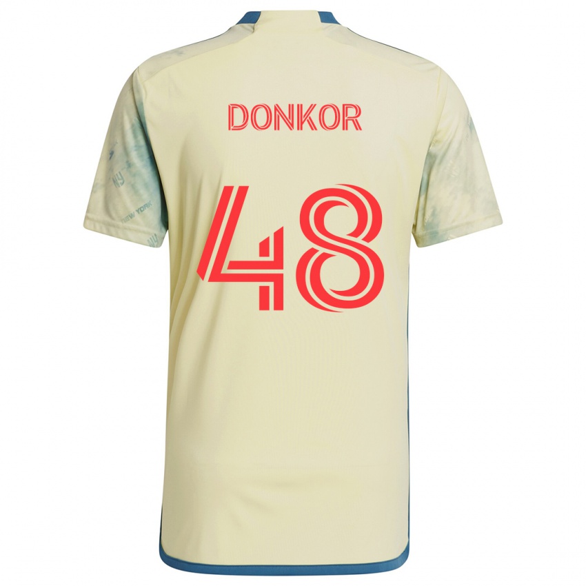 Kinder Ronald Donkor #48 Gelb Rot Blau Heimtrikot Trikot 2024/25 T-Shirt Österreich