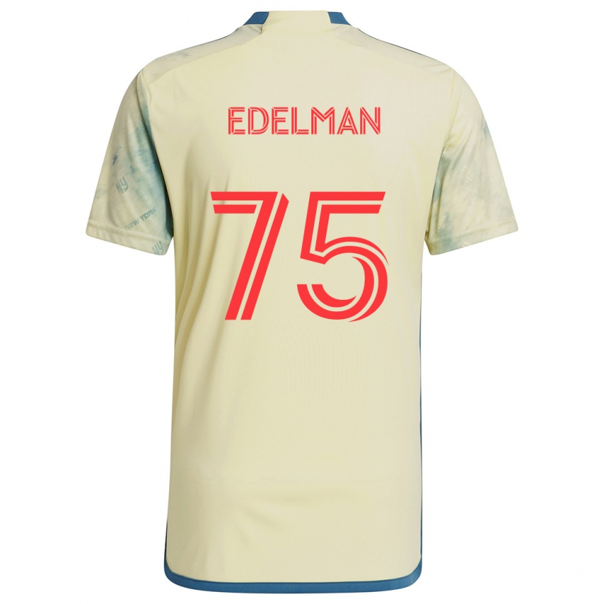 Kinder Daniel Edelman #75 Gelb Rot Blau Heimtrikot Trikot 2024/25 T-Shirt Österreich