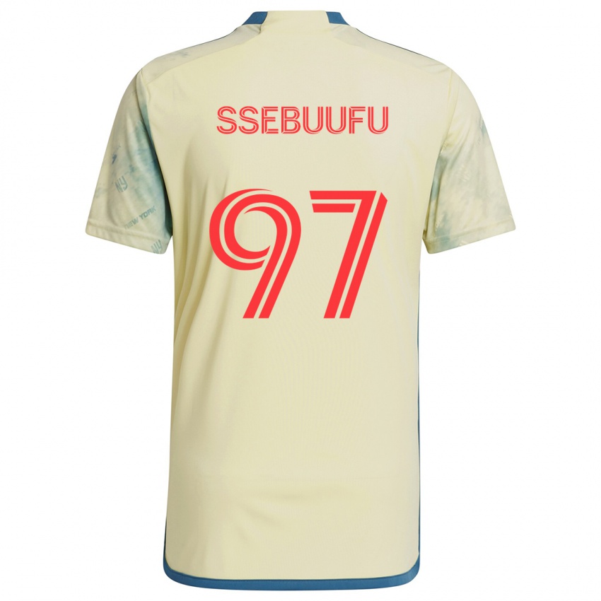 Kinder Frank Ssebuufu #97 Gelb Rot Blau Heimtrikot Trikot 2024/25 T-Shirt Österreich