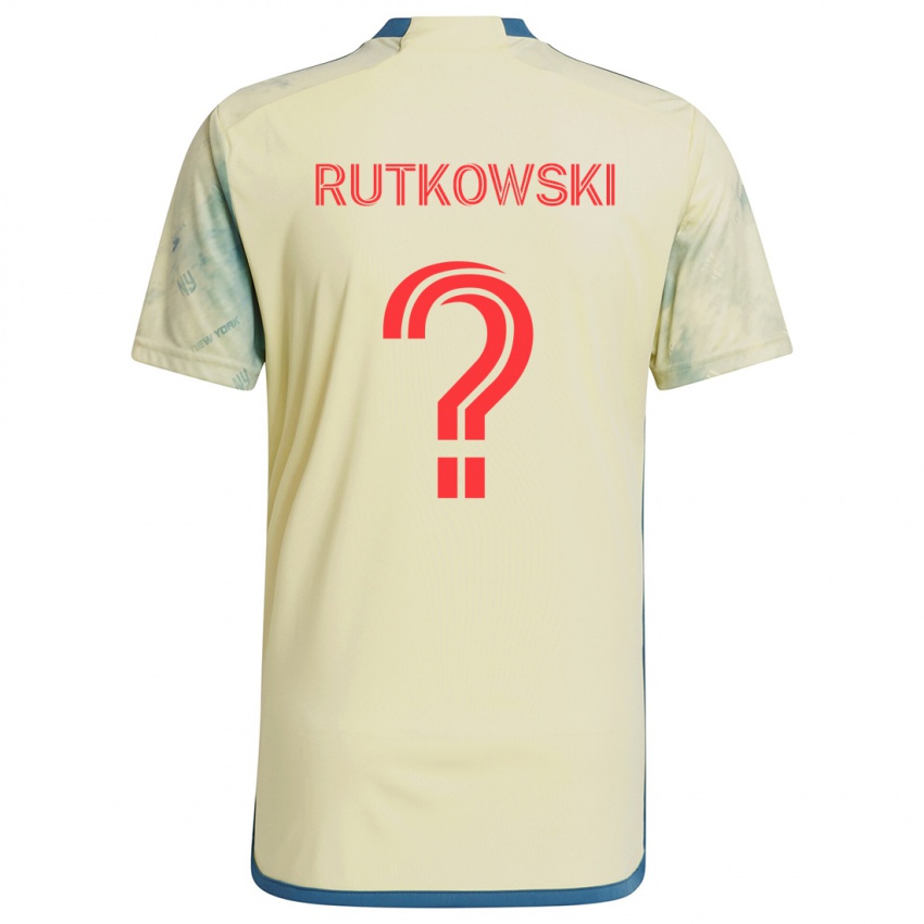 Kinder Alan Rutkowski #0 Gelb Rot Blau Heimtrikot Trikot 2024/25 T-Shirt Österreich