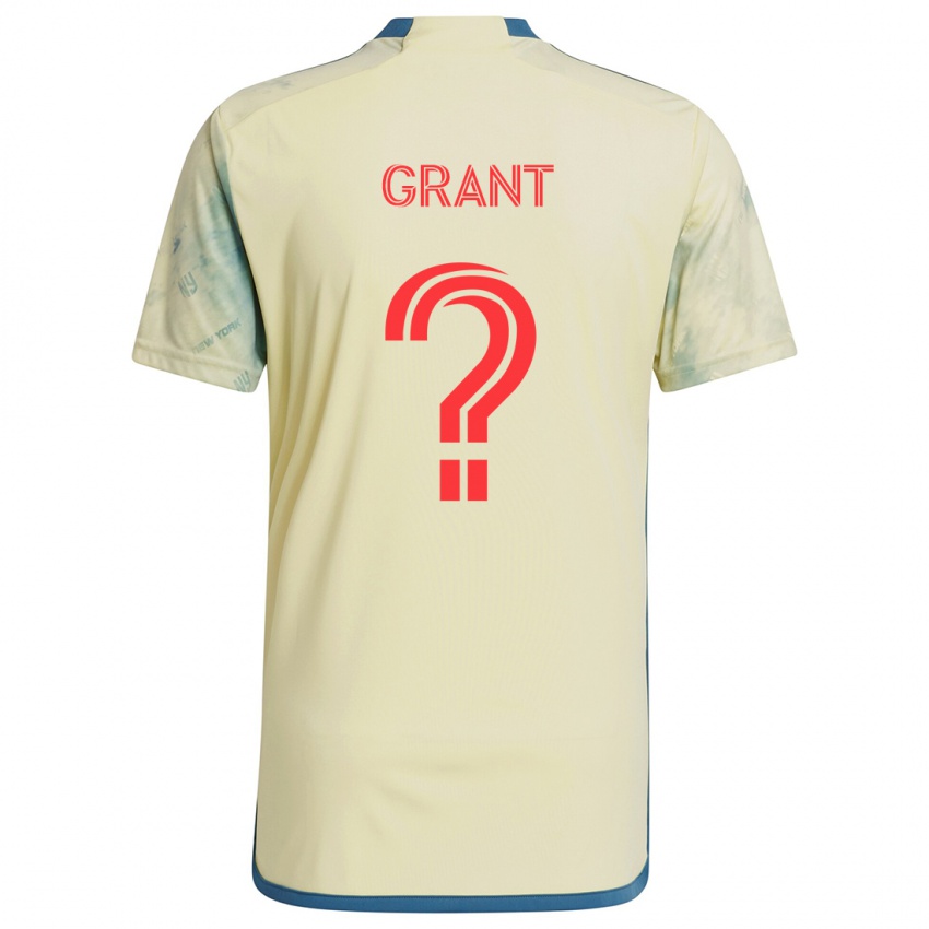 Kinder Joshua Grant #0 Gelb Rot Blau Heimtrikot Trikot 2024/25 T-Shirt Österreich