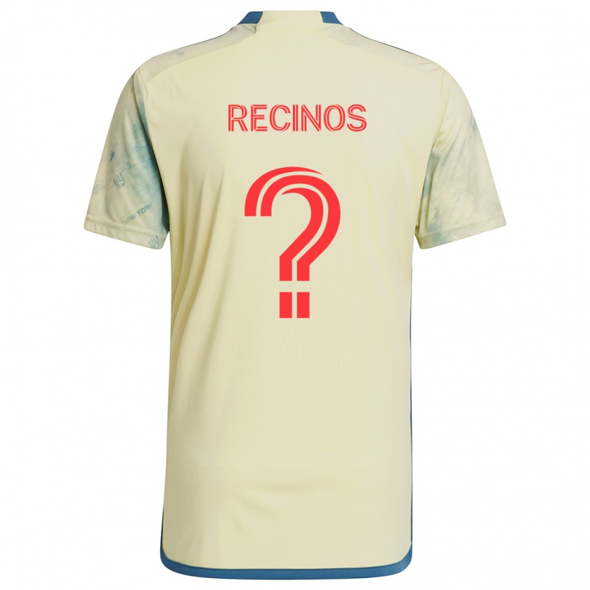 Kinder Arian Recinos #0 Gelb Rot Blau Heimtrikot Trikot 2024/25 T-Shirt Österreich