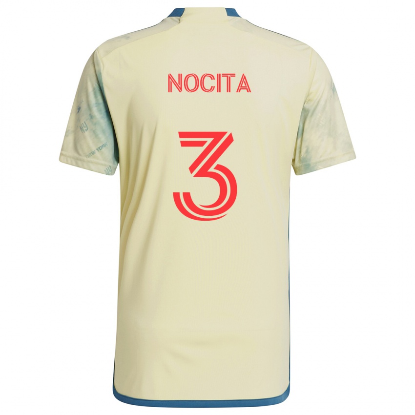 Kinder Matthew Nocita #3 Gelb Rot Blau Heimtrikot Trikot 2024/25 T-Shirt Österreich