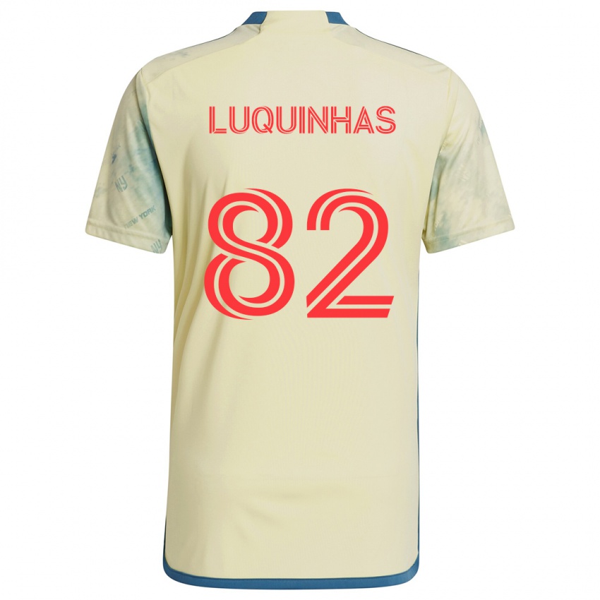 Kinder Luquinhas #82 Gelb Rot Blau Heimtrikot Trikot 2024/25 T-Shirt Österreich