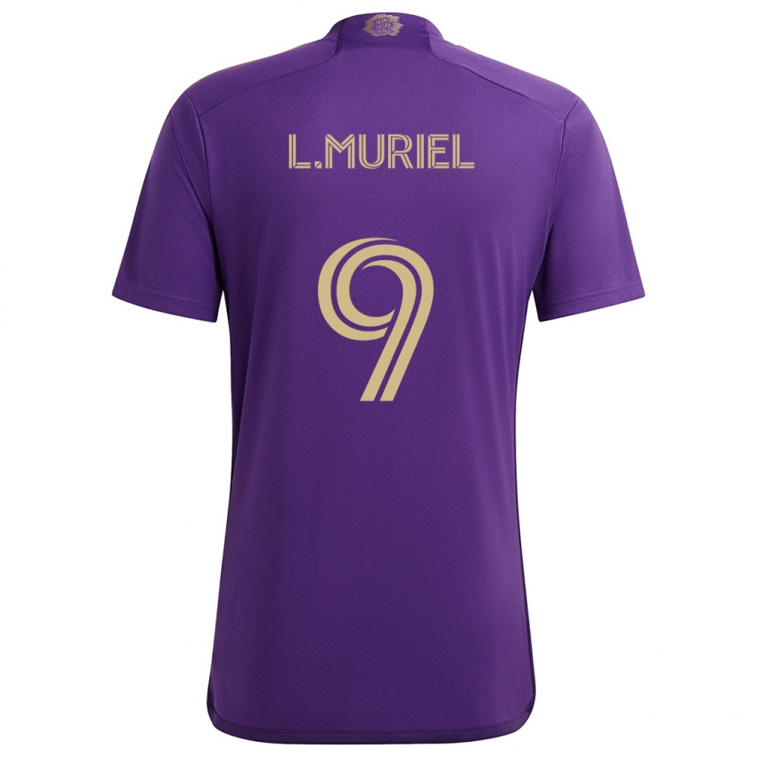 Kinder Luis Muriel #9 Lila Gelb Heimtrikot Trikot 2024/25 T-Shirt Österreich