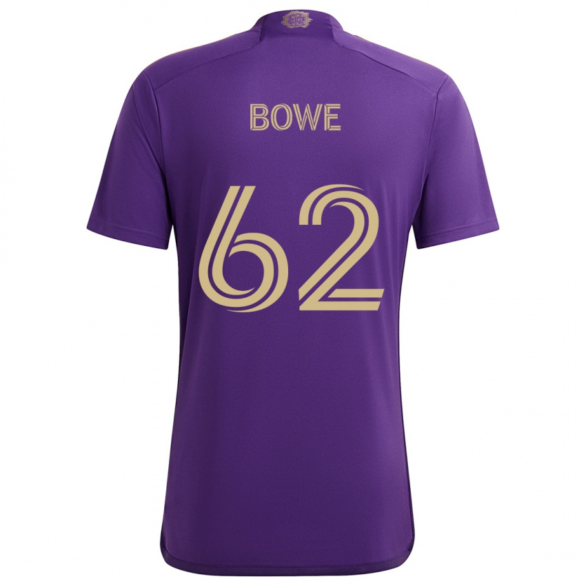 Kinder Thomas Bowe #62 Lila Gelb Heimtrikot Trikot 2024/25 T-Shirt Österreich