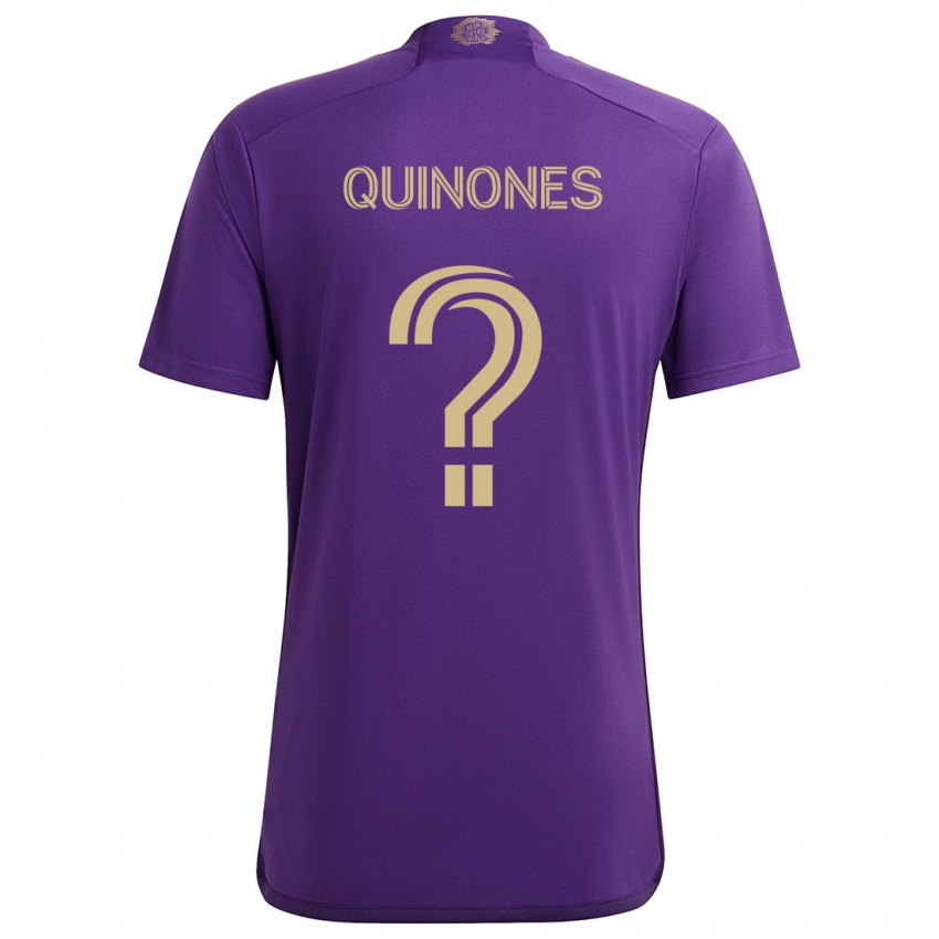 Kinder Lucas Quiñones #0 Lila Gelb Heimtrikot Trikot 2024/25 T-Shirt Österreich