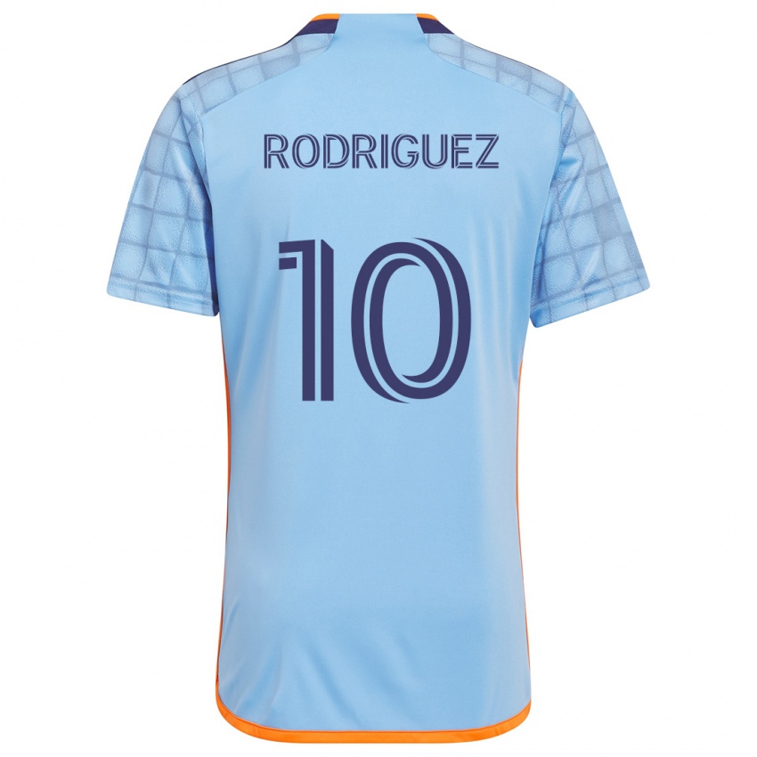 Kinder Santiago Rodríguez #10 Blau Orange Heimtrikot Trikot 2024/25 T-Shirt Österreich