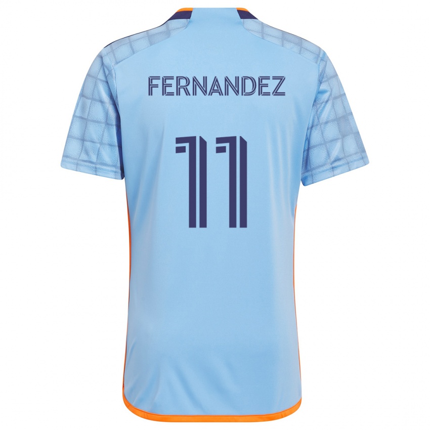 Kinder Julián Fernández #11 Blau Orange Heimtrikot Trikot 2024/25 T-Shirt Österreich