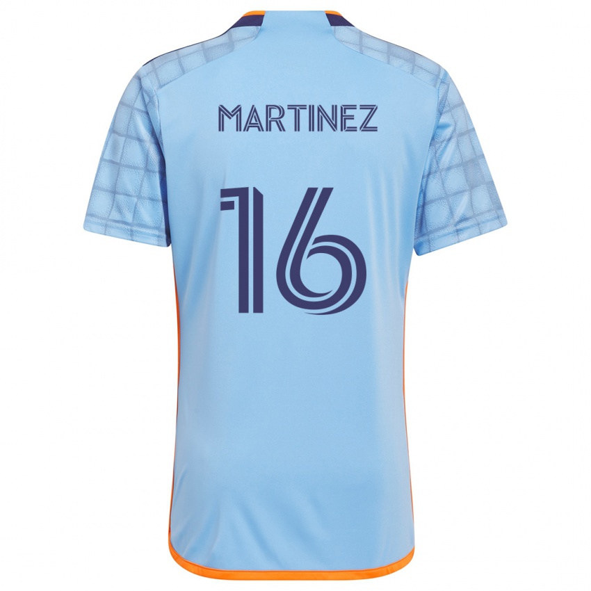 Kinder Alonso Martínez #16 Blau Orange Heimtrikot Trikot 2024/25 T-Shirt Österreich