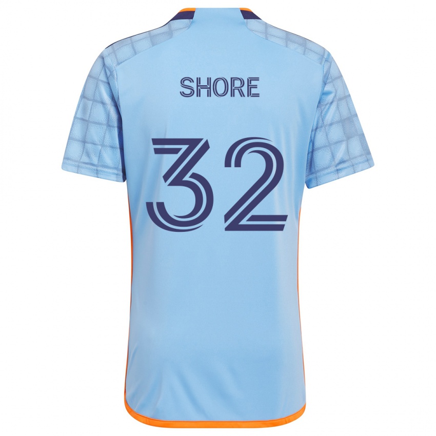 Kinder Jonathan Shore #32 Blau Orange Heimtrikot Trikot 2024/25 T-Shirt Österreich