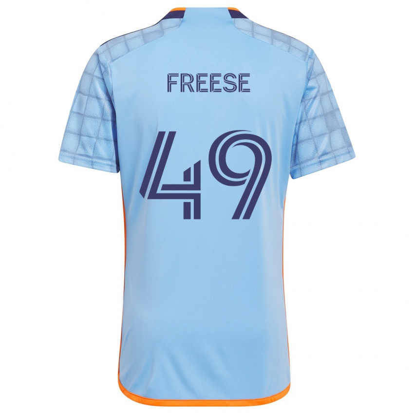 Kinder Matt Freese #49 Blau Orange Heimtrikot Trikot 2024/25 T-Shirt Österreich