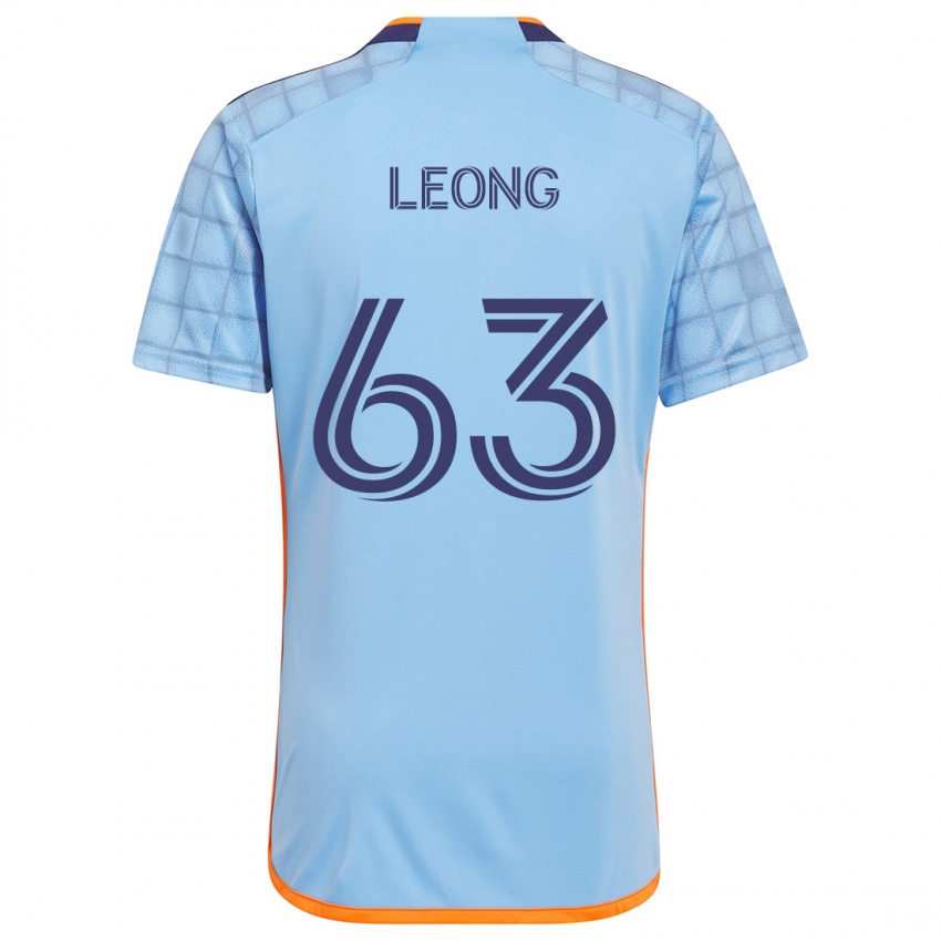 Kinder Matthew Leong #63 Blau Orange Heimtrikot Trikot 2024/25 T-Shirt Österreich