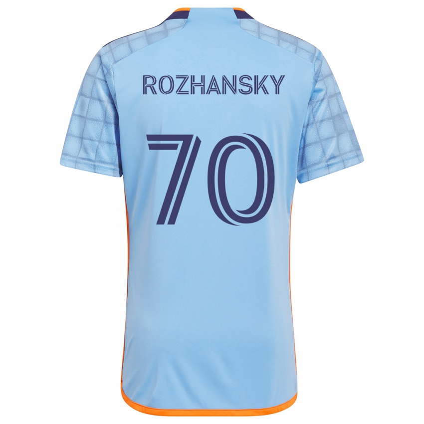 Kinder Jake Rozhansky #70 Blau Orange Heimtrikot Trikot 2024/25 T-Shirt Österreich