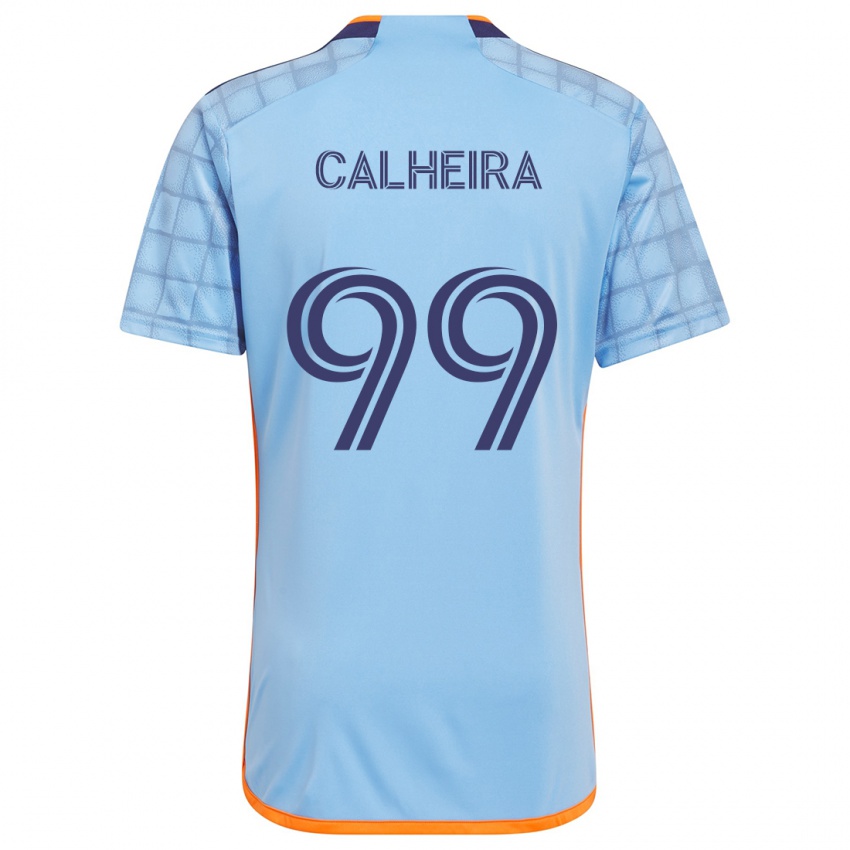 Kinder Taylor Calheira #99 Blau Orange Heimtrikot Trikot 2024/25 T-Shirt Österreich