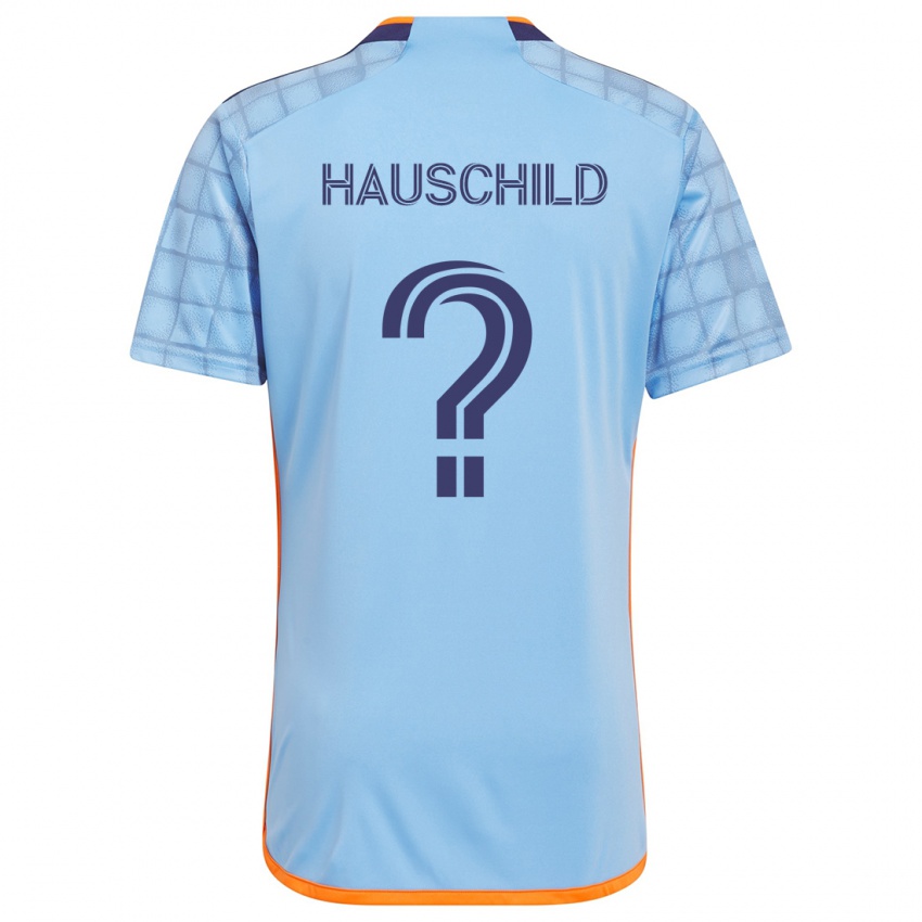 Kinder Alexander Hauschild #0 Blau Orange Heimtrikot Trikot 2024/25 T-Shirt Österreich