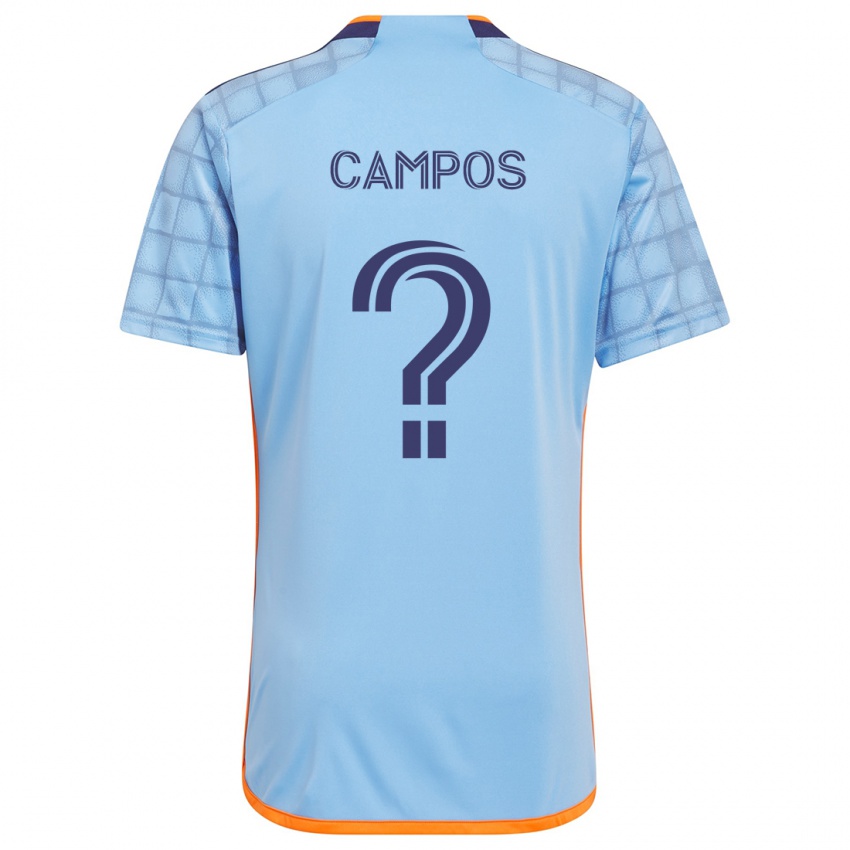 Kinder Adonis Campos #0 Blau Orange Heimtrikot Trikot 2024/25 T-Shirt Österreich