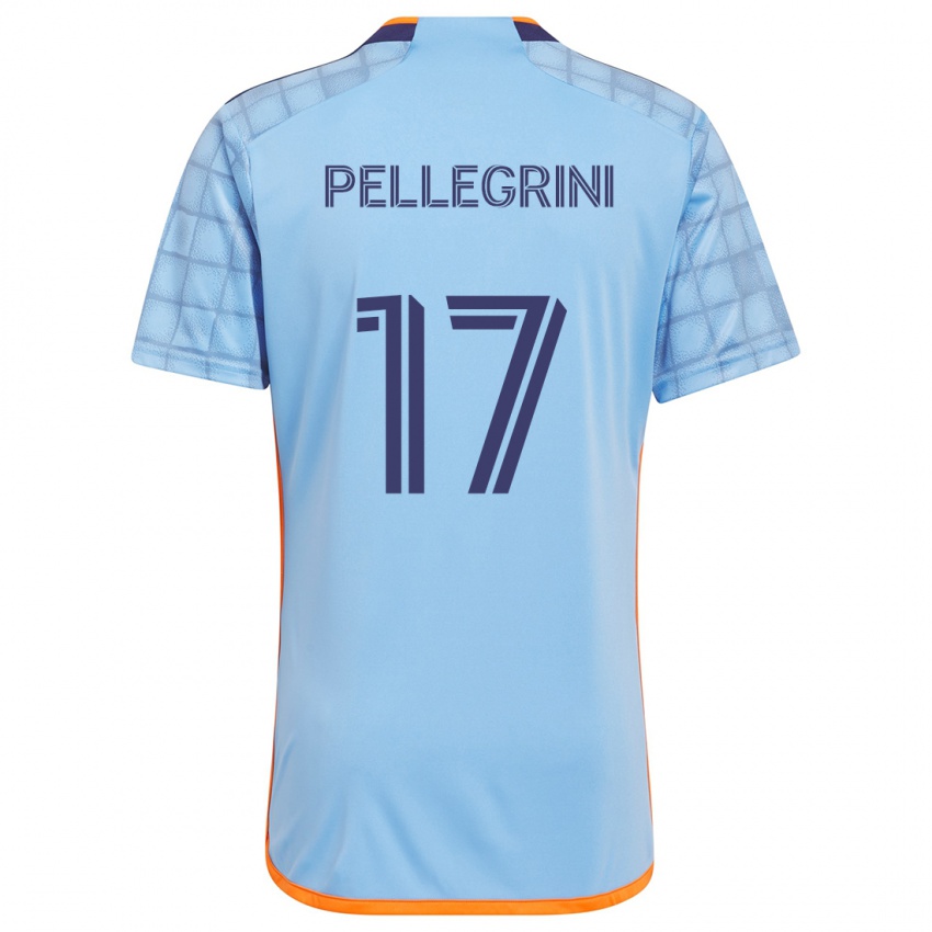 Kinder Matías Pellegrini #17 Blau Orange Heimtrikot Trikot 2024/25 T-Shirt Österreich