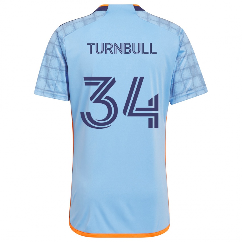 Kinder Stephen Turnbull #34 Blau Orange Heimtrikot Trikot 2024/25 T-Shirt Österreich