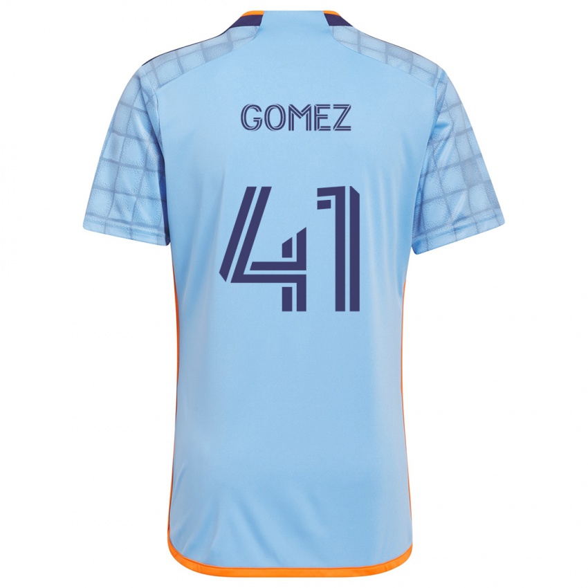 Kinder Julián Gómez #41 Blau Orange Heimtrikot Trikot 2024/25 T-Shirt Österreich