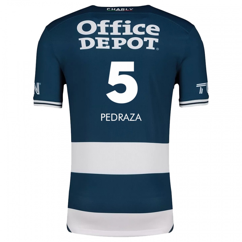 Kinder Pedro Pedraza #5 Blau Weiss Heimtrikot Trikot 2024/25 T-Shirt Österreich