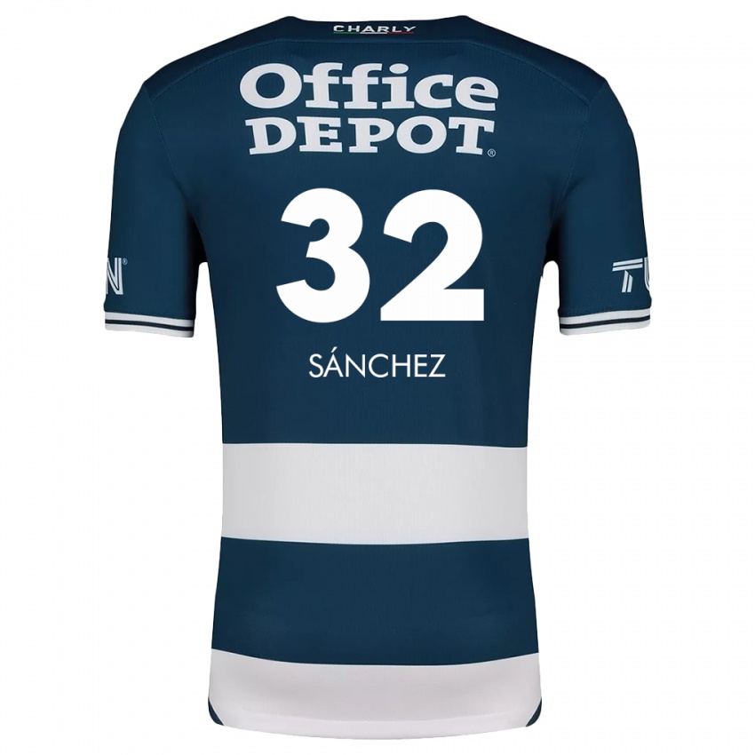 Kinder Carlos Sánchez #32 Blau Weiss Heimtrikot Trikot 2024/25 T-Shirt Österreich