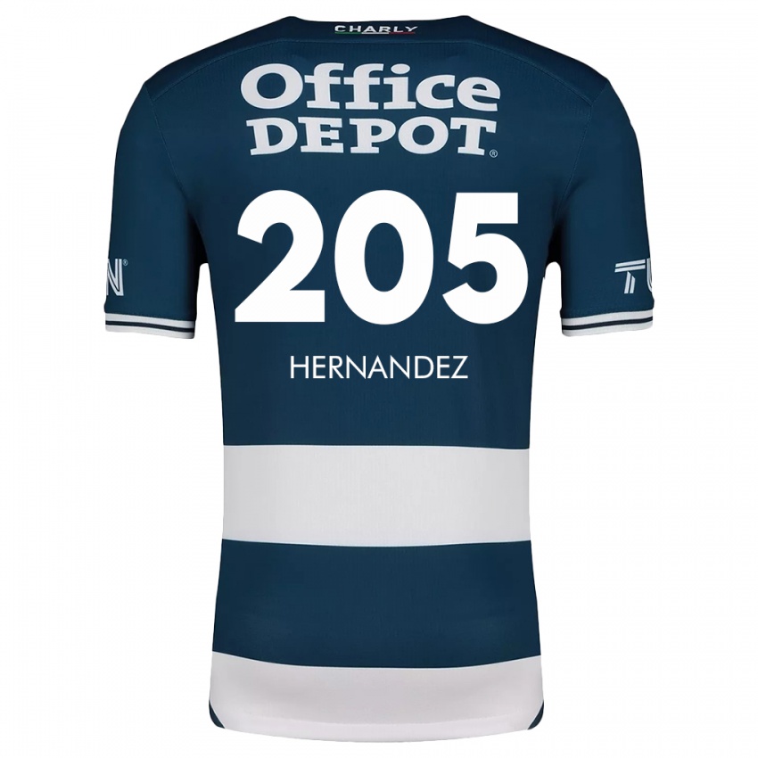 Kinder Sergio Hernández #205 Blau Weiss Heimtrikot Trikot 2024/25 T-Shirt Österreich