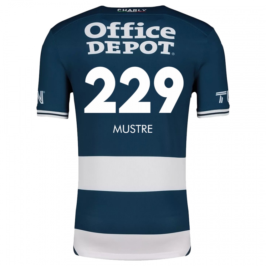 Kinder Eduardo Mustre #229 Blau Weiss Heimtrikot Trikot 2024/25 T-Shirt Österreich