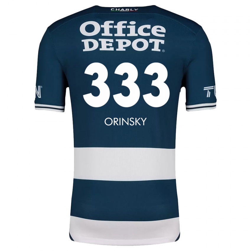 Kinder Edson Orinsky #333 Blau Weiss Heimtrikot Trikot 2024/25 T-Shirt Österreich