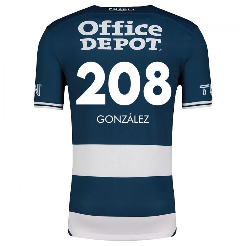 Kinder Osvaldo González #208 Blau Weiss Heimtrikot Trikot 2024/25 T-Shirt Österreich