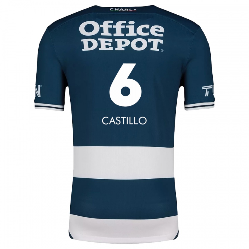 Kinder Byron Castillo #6 Blau Weiss Heimtrikot Trikot 2024/25 T-Shirt Österreich