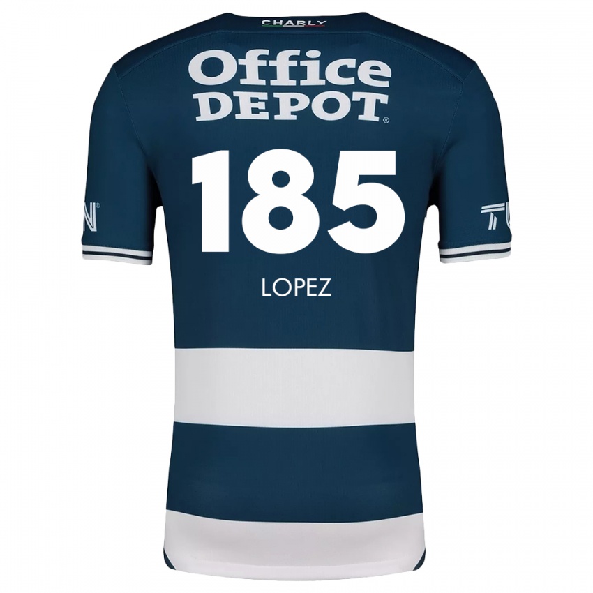 Kinder René López #185 Blau Weiss Heimtrikot Trikot 2024/25 T-Shirt Österreich