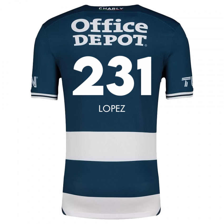 Kinder Víctor López #231 Blau Weiss Heimtrikot Trikot 2024/25 T-Shirt Österreich