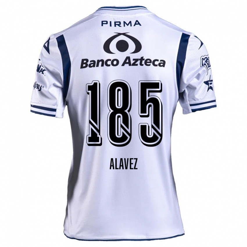 Kinder Brian Alavez #185 Weiß Marineblau Heimtrikot Trikot 2024/25 T-Shirt Österreich