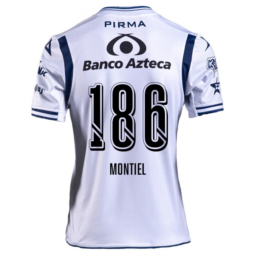 Kinder Santiago Montiel #186 Weiß Marineblau Heimtrikot Trikot 2024/25 T-Shirt Österreich