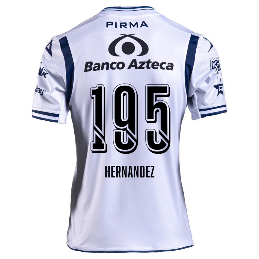 Kinder Daniel Hernández #195 Weiß Marineblau Heimtrikot Trikot 2024/25 T-Shirt Österreich