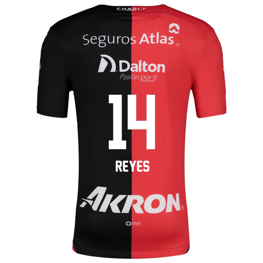 Kinder Luis Reyes #14 Rot Schwarz Heimtrikot Trikot 2024/25 T-Shirt Österreich