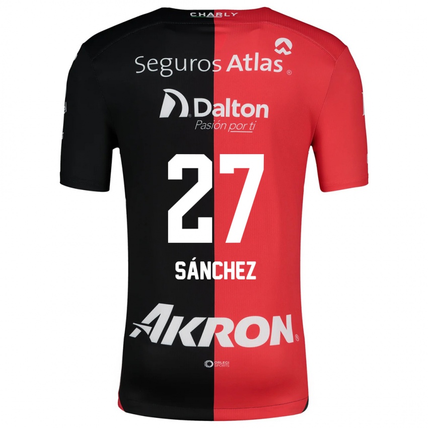 Kinder Antonio Sánchez #27 Rot Schwarz Heimtrikot Trikot 2024/25 T-Shirt Österreich