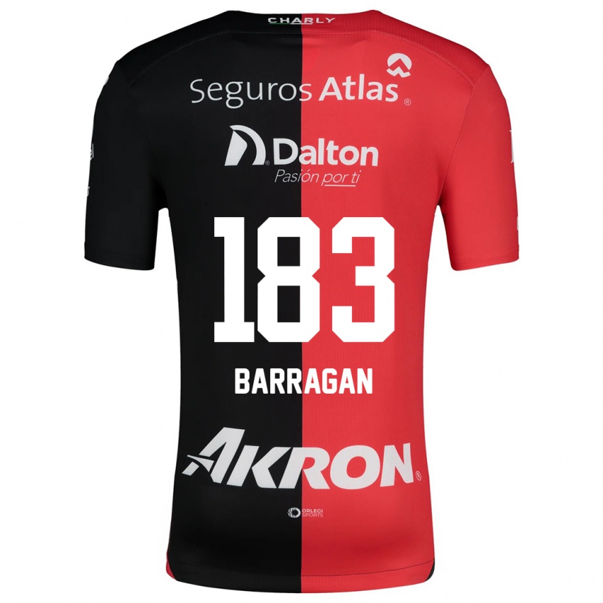 Kinder Roberto Barragán #183 Rot Schwarz Heimtrikot Trikot 2024/25 T-Shirt Österreich