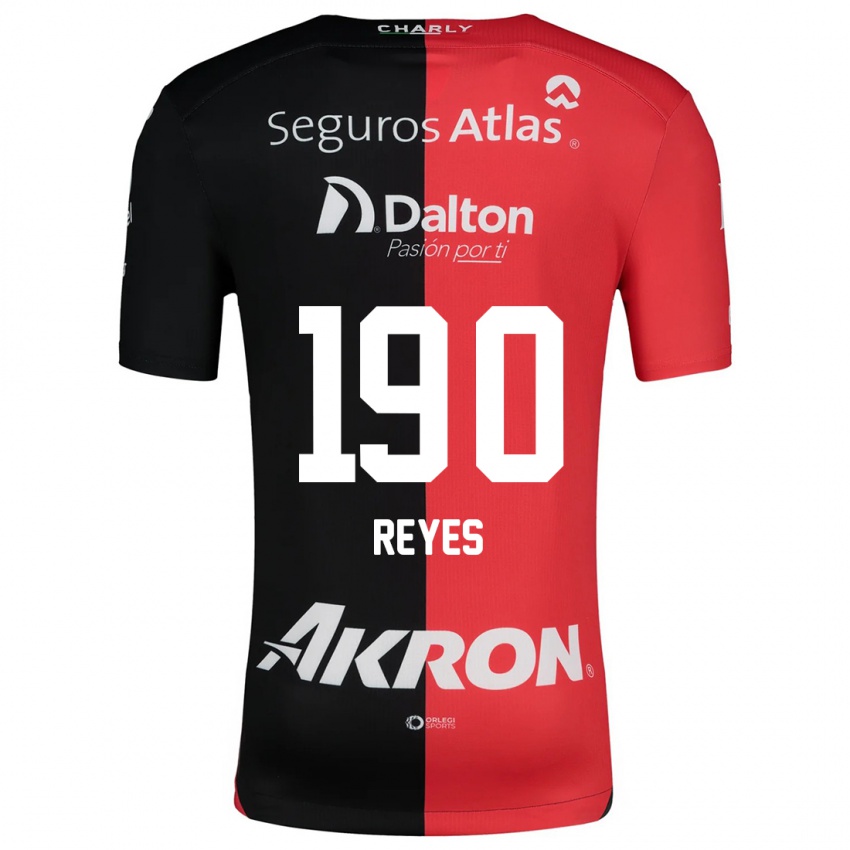 Kinder Óscar Reyes #190 Rot Schwarz Heimtrikot Trikot 2024/25 T-Shirt Österreich