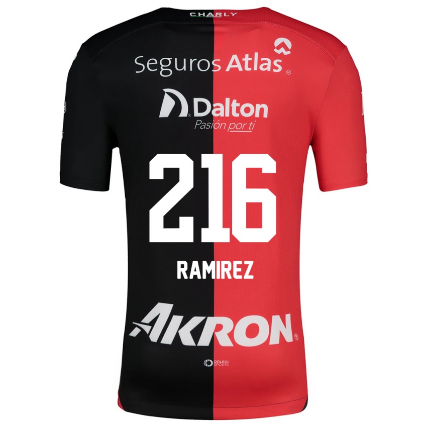 Kinder Paulo Ramírez #216 Rot Schwarz Heimtrikot Trikot 2024/25 T-Shirt Österreich