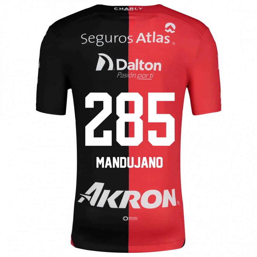 Kinder Sebastián Mandujano #285 Rot Schwarz Heimtrikot Trikot 2024/25 T-Shirt Österreich