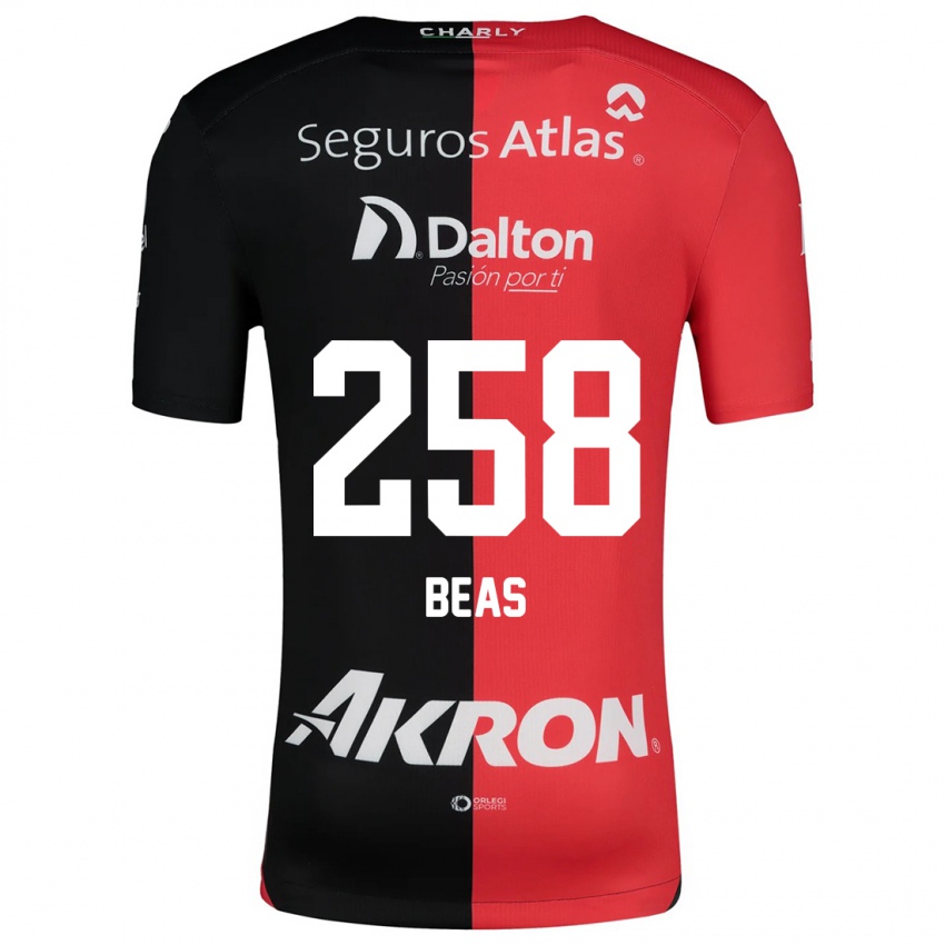 Kinder Álvaro Beas #258 Rot Schwarz Heimtrikot Trikot 2024/25 T-Shirt Österreich